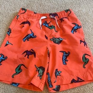 Hanna Andersson dinosaur swim trunks